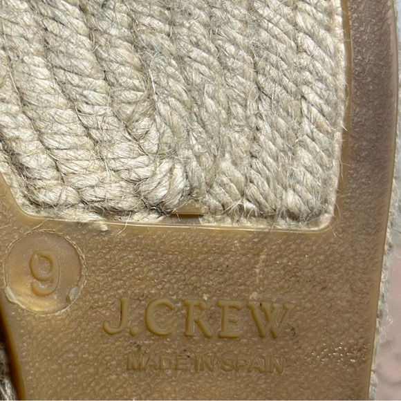 J. Crew Valencia Perforated Leather Slides White Size 9 - Picture 9 of 9